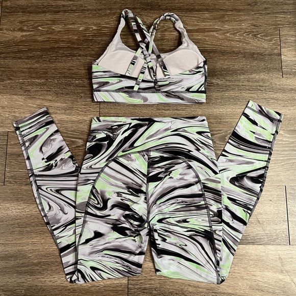 Lululemon Swift Speed High-Rise Tight & Energy Bra Matching Set Size 6 - Picture 3 of 4